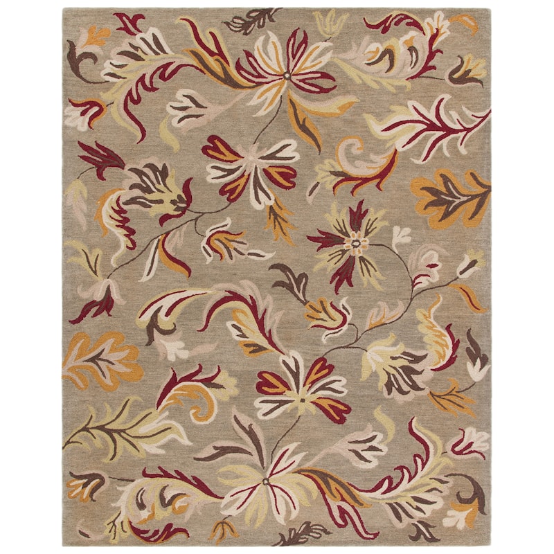 SAFAVIEH Handmade Jardin Delfa Country Floral Wool Rug