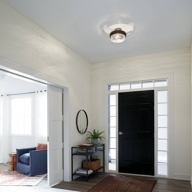 Kichler Lighting Grand Bank Collection 2-light Auburn Stained Semi-Flush Mount