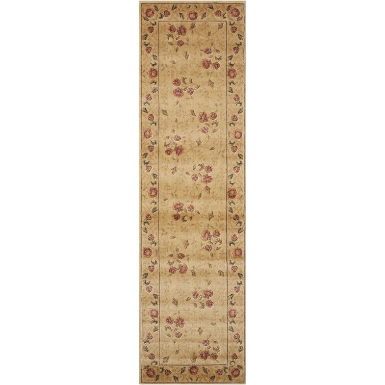 Nourison Somerset Abrash Bordered Floral Area Rug