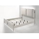 preview thumbnail 5 of 3, Laveda Light Gray Boucle & Pearl White Finish Queen Bed w/LED