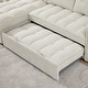 preview thumbnail 16 of 65, Modern Chenille L-Shaped Convertible Sofa Bed with Storage, USB and Type-C Charging Ports for Living Room