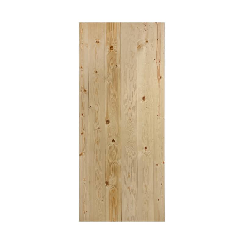 Coast Sequoia 48in/60in/72in/84in x 84in S Series Pine Wood Double Sliding Barn Door With Hardware Kit