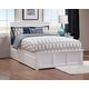 preview thumbnail 3 of 4, Madison White Full Platform Bed with Twin Trundle