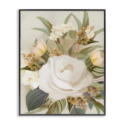 Stupell Charming Soft Rose Bundle Framed Giclee Art Design By House Fenway