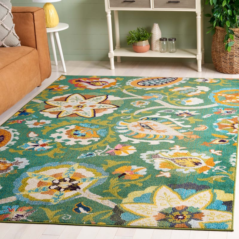 SAFAVIEH Monaco Brandusa Boho Rug - 4' x 6' - Green/Sage