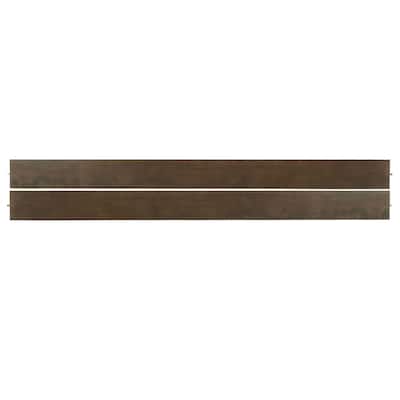 Dovetail 78" Wide Contemporary Bed Rails, Graphite Gray