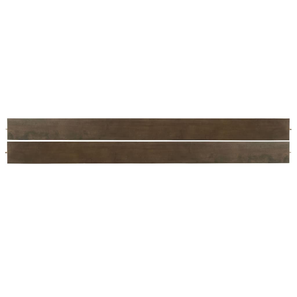 Dovetail 78" Wide Contemporary Bed Rails, Graphite Gray