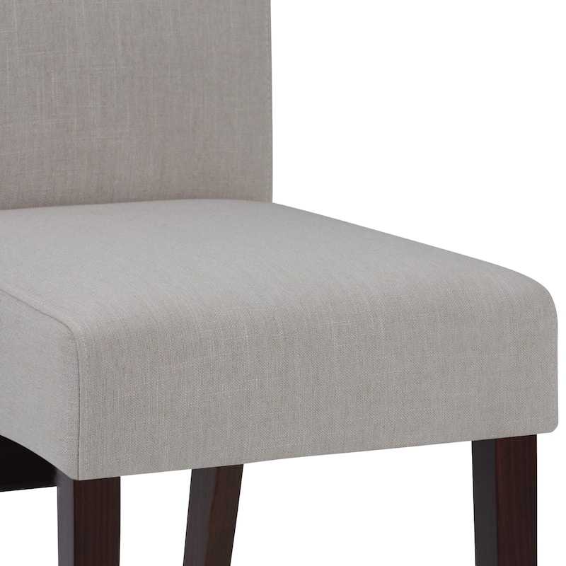 WYNDENHALL Franklin Transitional 9 Pc Dining Set with 6 Upholstered Dining Chairs and 54 inch Wide Table