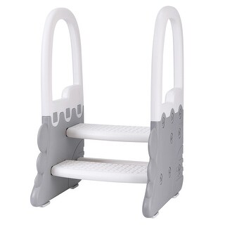 Toddler Step Stool for Bathroom Sink, Ronipic 2 Step Stools for Kids, Anti-Slip Stool