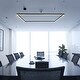 preview thumbnail 3 of 10, VONN Lighting Atria 51" LED Side Canopy Adjustable Chandelier Black - 51.25"L x 51.25"W x 158.75"H