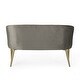 preview thumbnail 19 of 31, Brayer Modern Glam Tufted Velvet Loveseat by Christopher Knight Home - 49.50" L x 25.25" W x 30.25" H