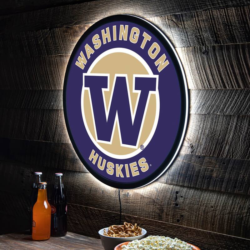 University of Washington LED Lighted Sign - Clear
