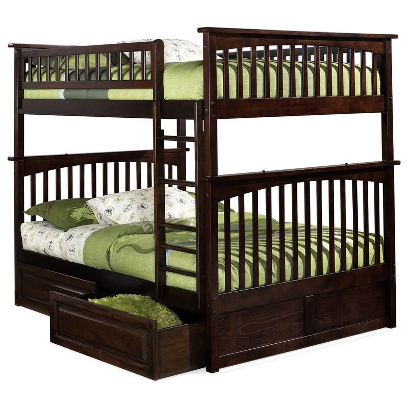 Bunk Bed with Drawers - Charm Design, Sturdy Frame & Turbo Charger