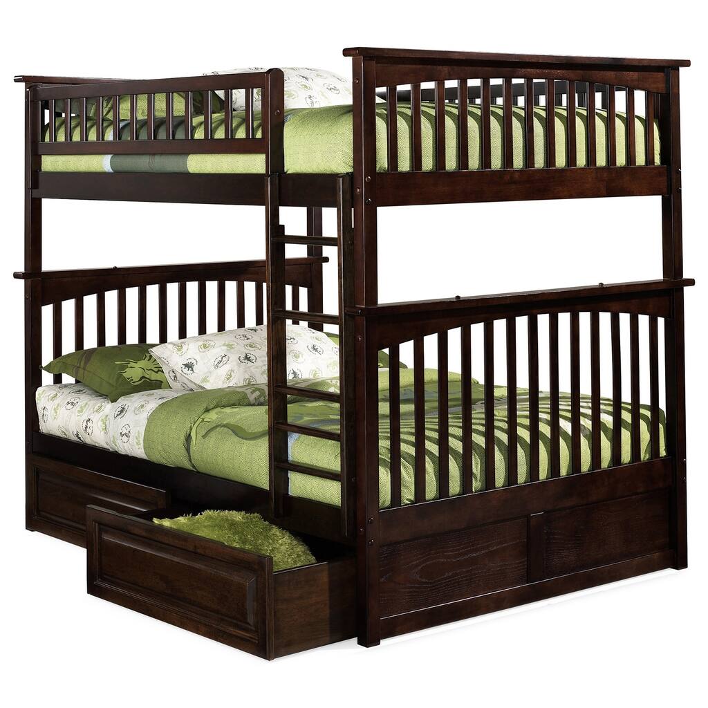 Bunk Bed with Drawers - Charm Design, Sturdy Frame & Turbo Charger