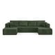 preview thumbnail 28 of 45, U shape Modular Sectional Sofa, Compressed Sectional Sofa Modern Minimalist Style Corduroy Couch