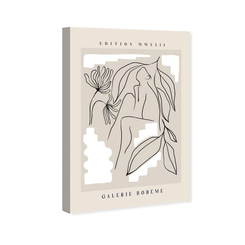 Wynwood Studio Canvas Floral and Botanical Immersive Gray and Light Gray Modern & Contemporary Wall Art Canvas Print