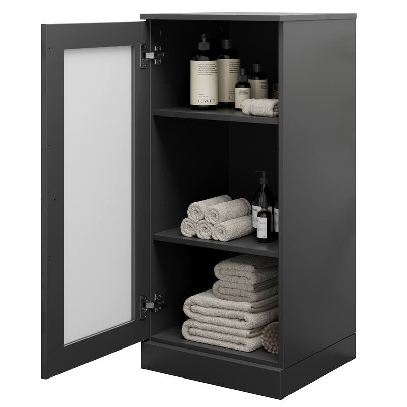 100% Solid Wood 16.5" Bathroom Cabinet with Optional Doors by Palace Imports