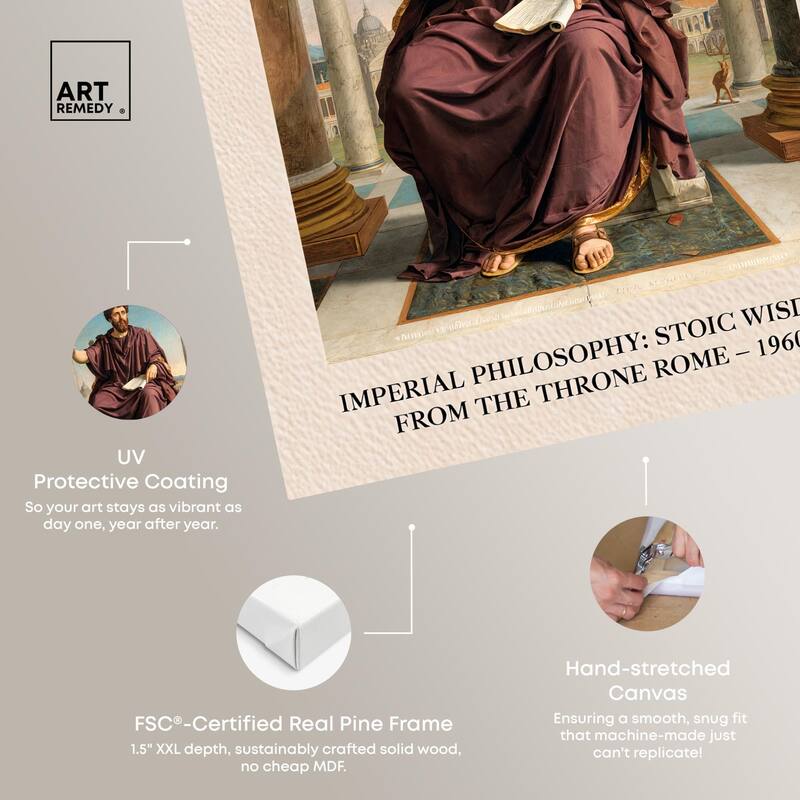 Emperor in Thought Canvas by Art Remedy, Gallery Wrapped