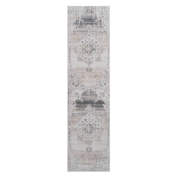 slide 2 of 12, LOOM & LUXE Collection 2X8 Medallion Non-Shedding Area Rug 96" D x 26" W x 0.28" H