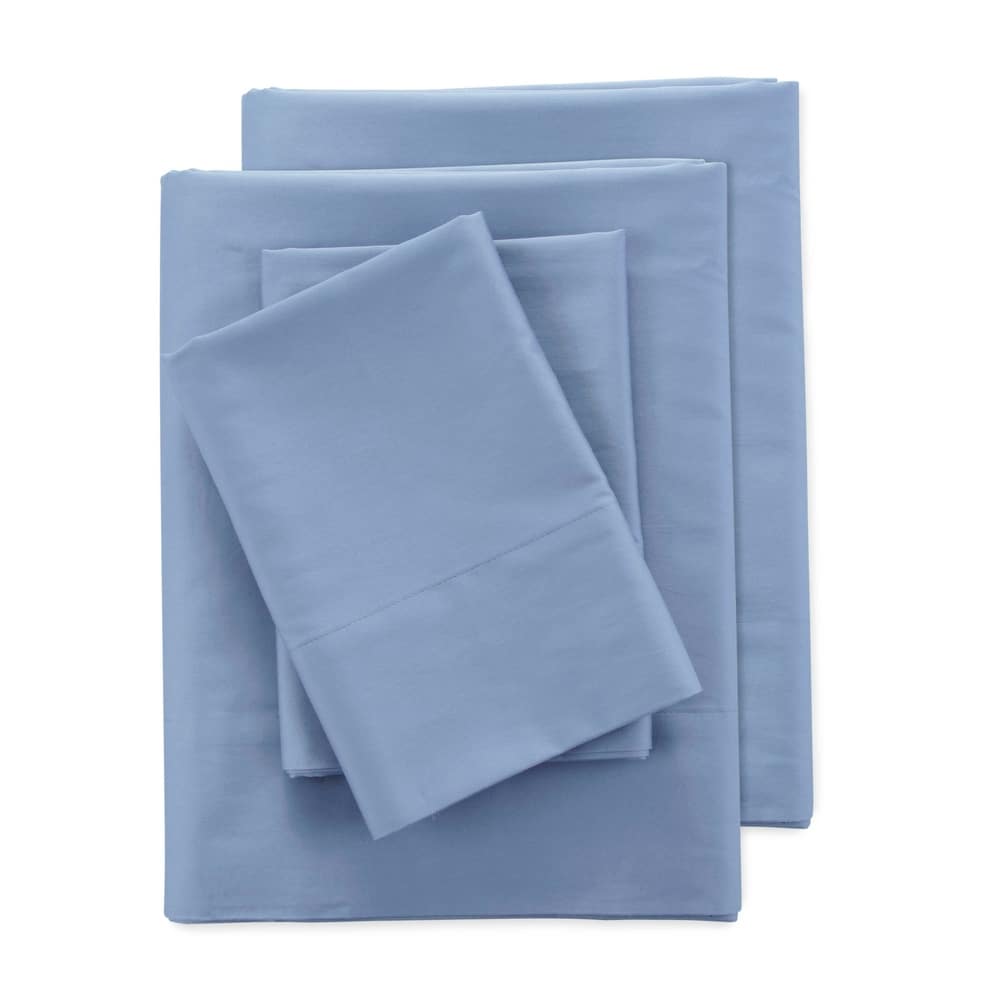 Clean Design Home 400 Thread Count Blue Sheet Set