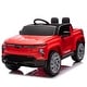 preview thumbnail 21 of 77, 12V Kids Ride-On Car, Licensed Chevrolet Silverado EV with Parental Remote, LED Lights, Bluetooth, Music, and Slow Start Red