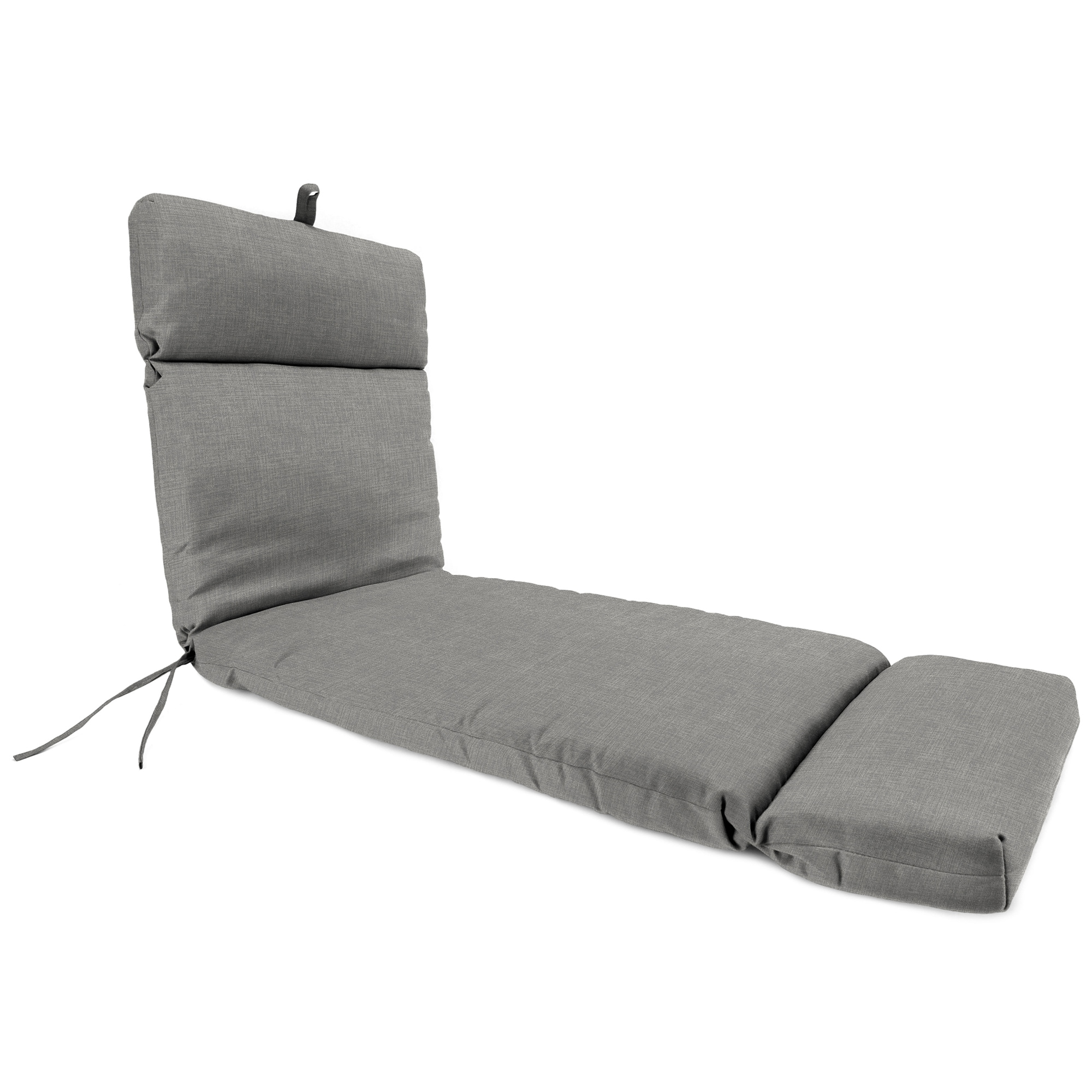 72" x 22" Outdoor Chaise Lounge Cushion with Ties and Hanger Loop - 72'' L x 22'' W x 3.5'' H