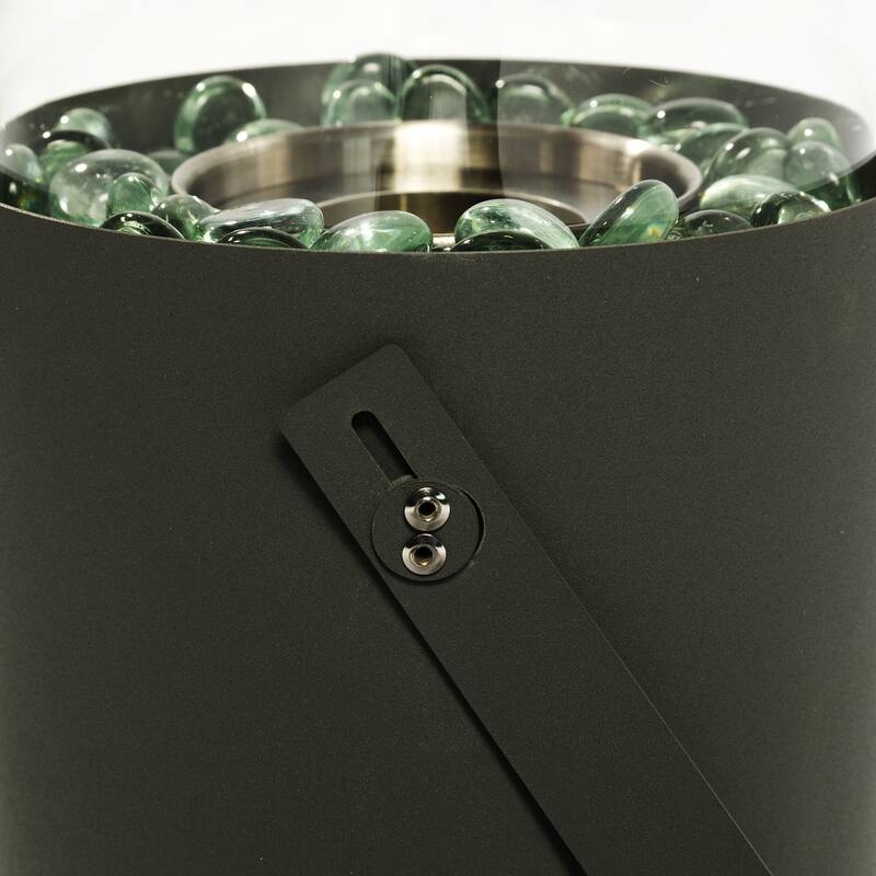 Mini Tabletop Ethanol Fire Pit, Portable Fireplace for Outdoor & Garden,Grey