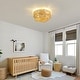 preview thumbnail 24 of 26, 20'' Boho Caged Ceiling Fan With Fabric Shades, Light Kit And Remote Control