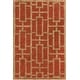 preview thumbnail 20 of 28, Hand-tufted Thaxted Geometric Wool Area Rug Rust - 5' x 7'6"