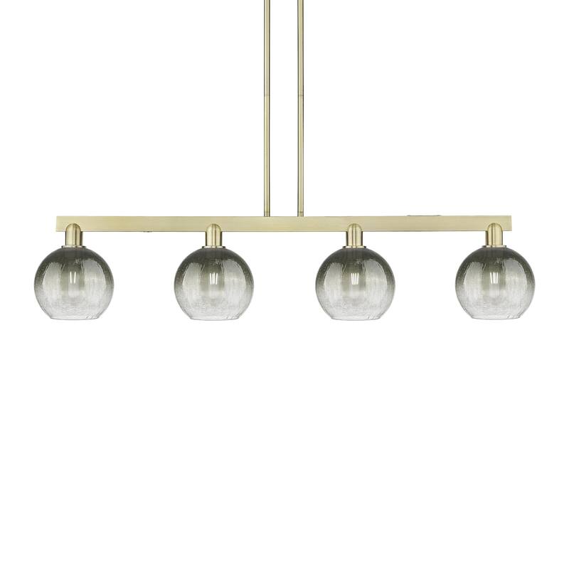 Innovations Lighting 716-4I-12-48 Brookhaven Globe Linear Brookhaven - Antique Brass / Slate