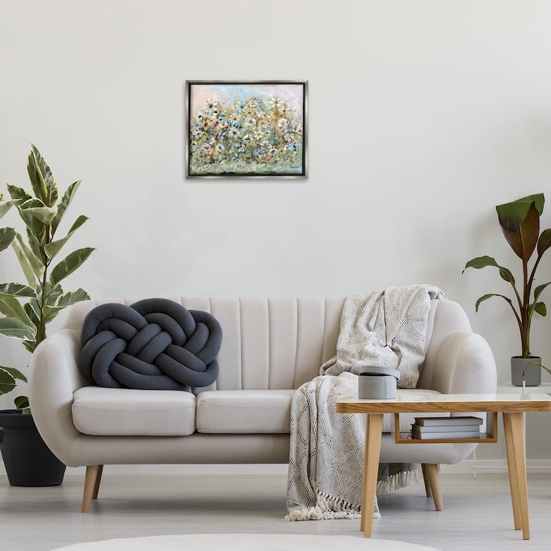 Stupell Bold Garden Blooms Framed Floater Canvas Wall Art Design By Roy Ebert