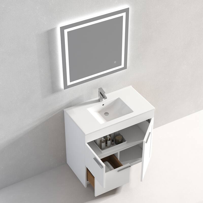 Blossom Hanover 36 Inch Bathroom Vanity with Topmount Ceramic Sink