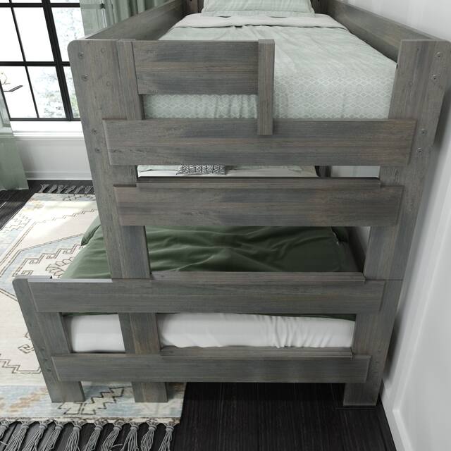 Max and Lily Farmhouse Twin over Full Bunk Bed