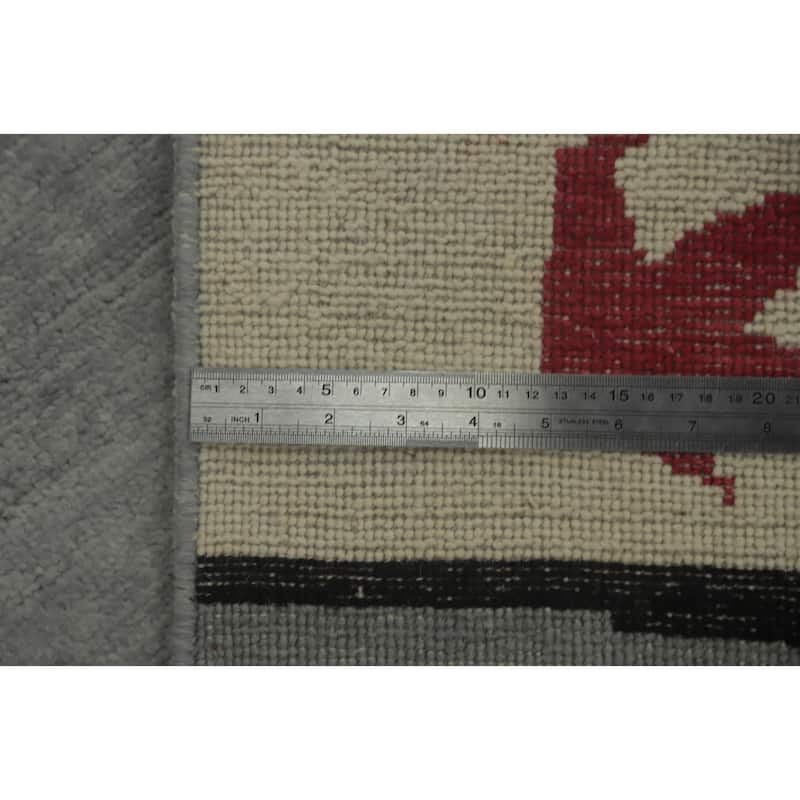Vegetable Dye Wool Gabbeh Turkish Area Rug Handmade Wool Carpet - 13' 5'' X 8' 11''