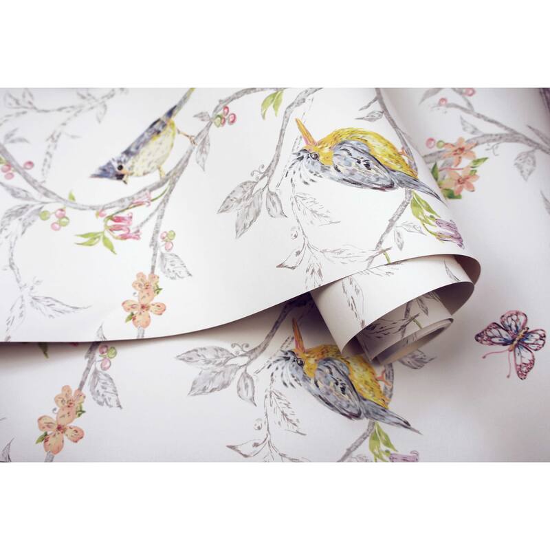 Phoebe Nature Trail Unpasted Wallpaper – 396in x 20.8in