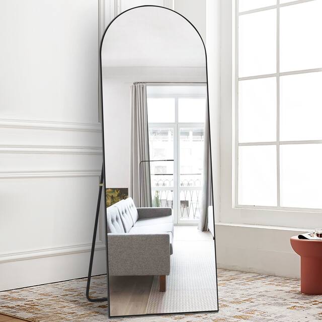Arched Top Full-length Freestanding/ Leaning/ Hanging Wall Mirror
