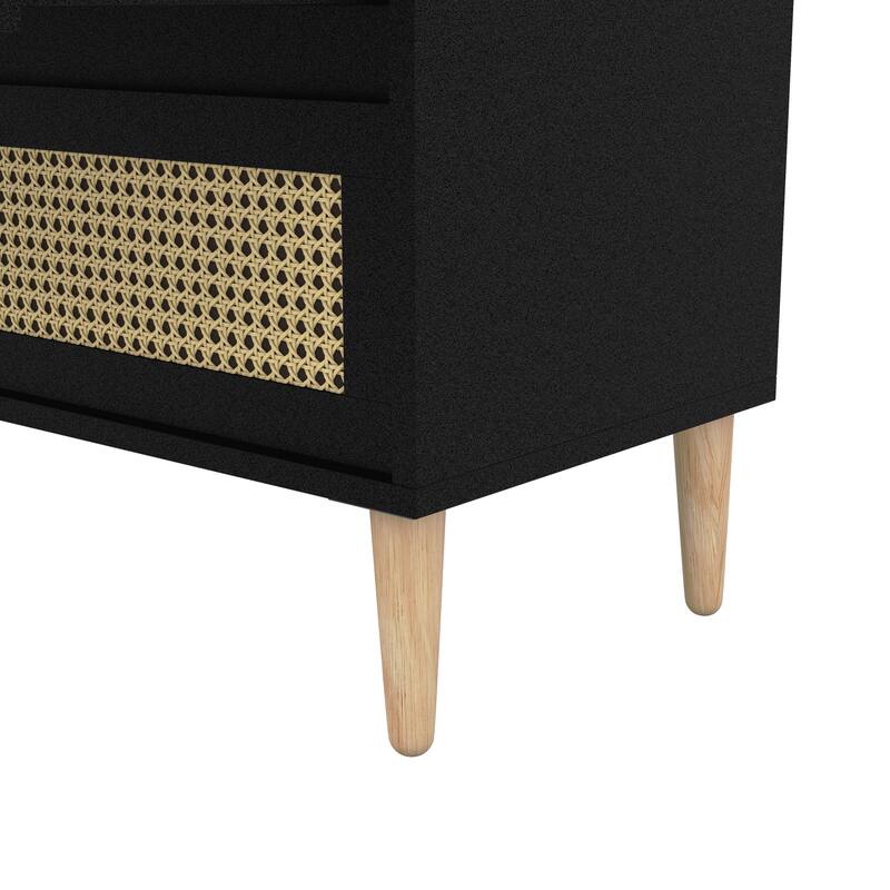DH BASIC Boho Chic Beach 63-inch Wide Rattan 6-Drawer Dresser by Denhour
