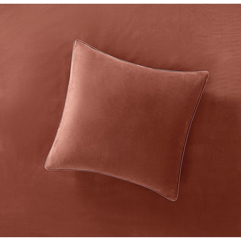 Brooklyn Loom Matte Cotton Velvet Decorative Pillow