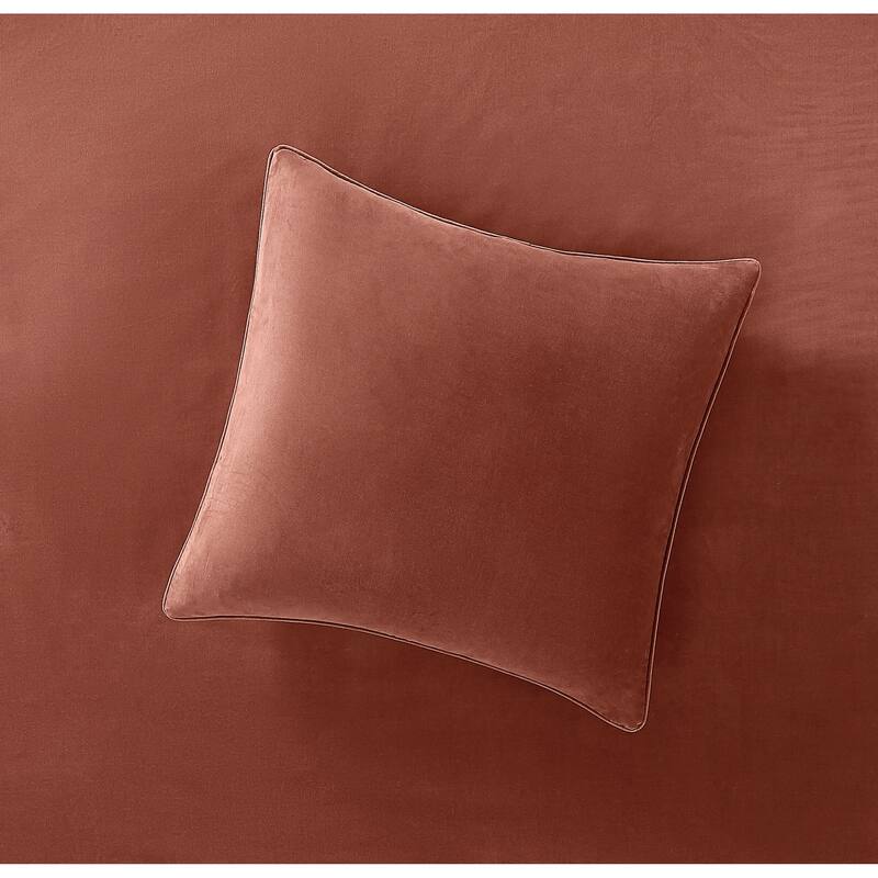 Brooklyn Loom Matte Cotton Velvet Euro Sham - Cover Only