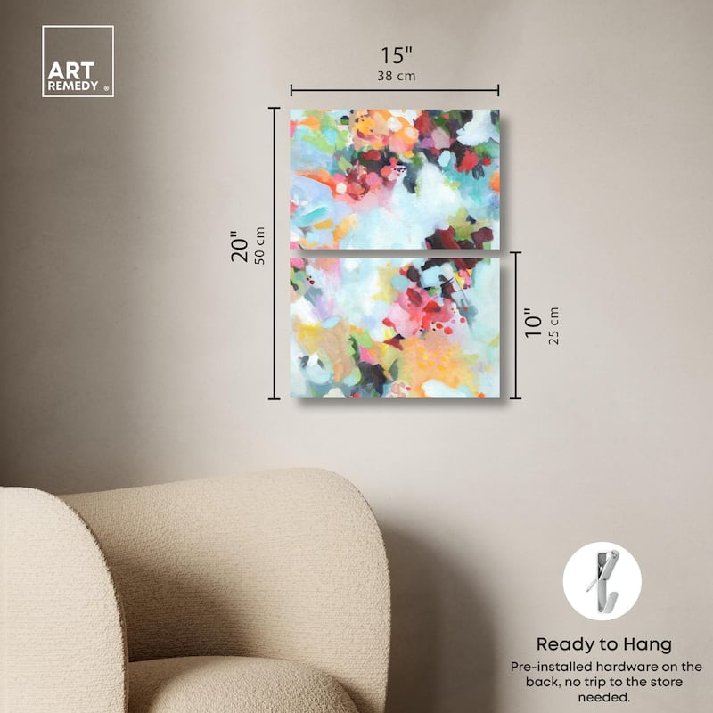Play of Light Canvas Set of 2 by Art Remedy, Gallery Wrapped