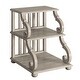 preview thumbnail 2 of 19, Lorraine Wood Scroll End Table by iNSPIRE Q Classic Antique White