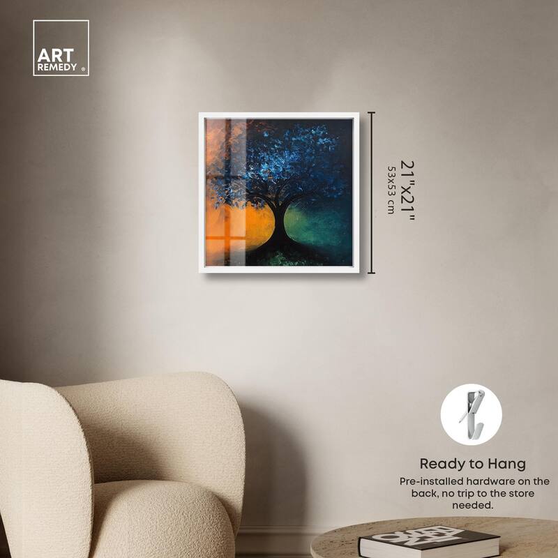Tree of Opposites II Shadowbox by Art Remedy