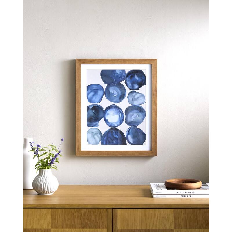 Livabliss Molecule Modern Framed Art - Brown