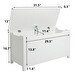 preview thumbnail 10 of 12, Kids Wooden Toy Box/Bench with Safety Hinged Lid for Ages 3+