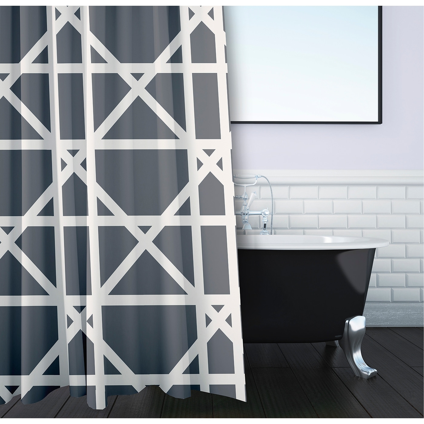 Trellis on sale shower curtain