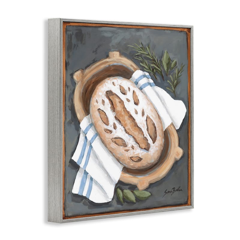 Stupell Bread Baking Basket Framed Giclee Art Design By Sara Baker