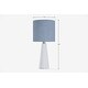 preview thumbnail 77 of 106, 16-in. Glass Lamp w/ Brushed Nickel Accents and Drum Shade