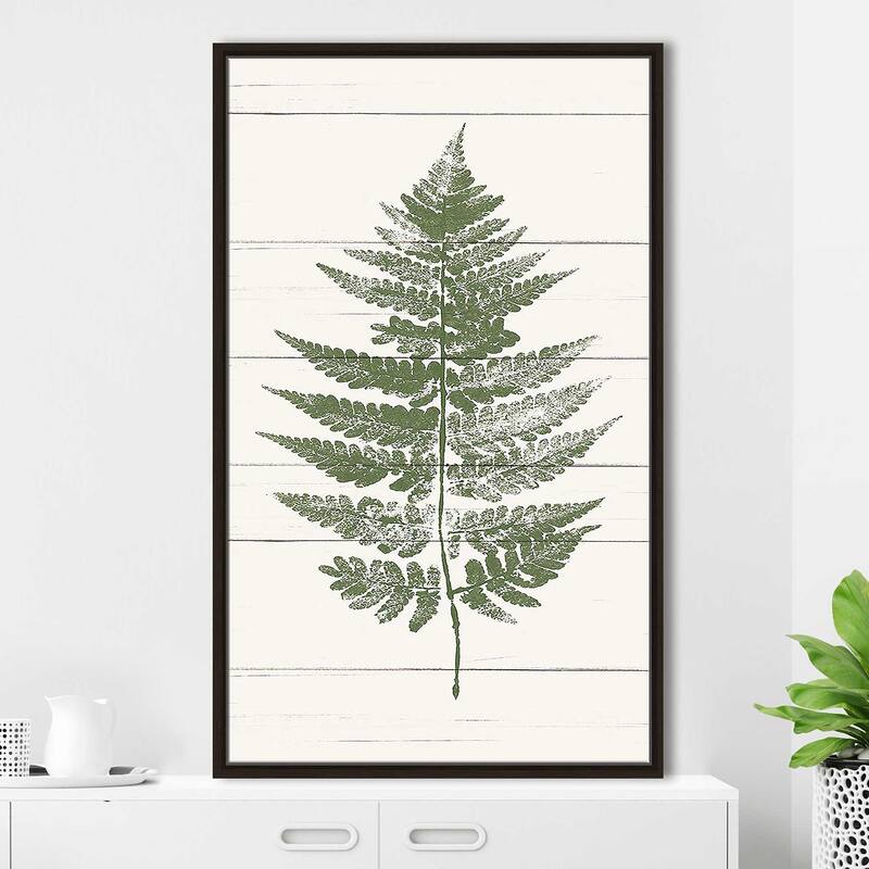 "Fern Print I" Print on Floating Canvas