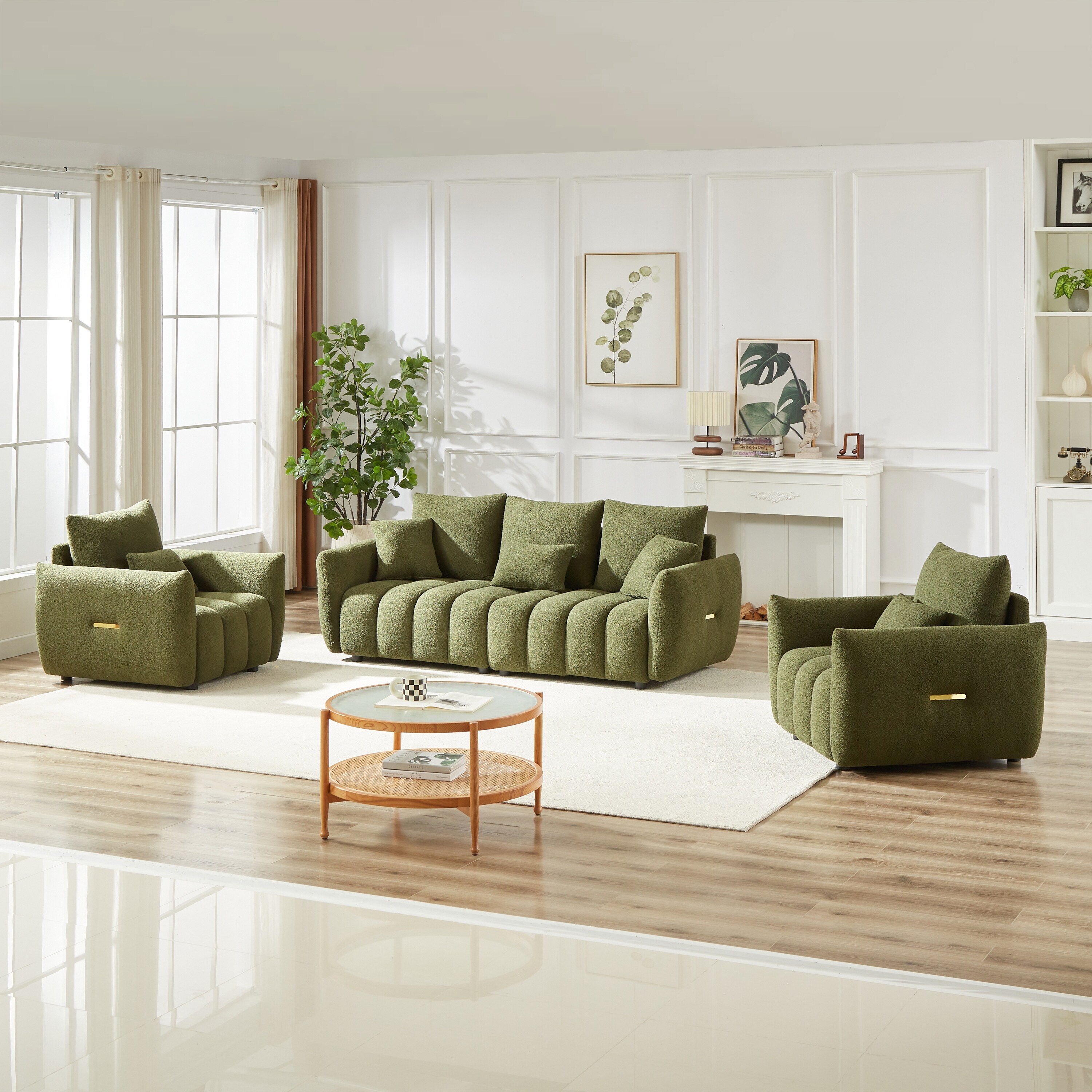3 seater sofa and 2 armchairs set discount