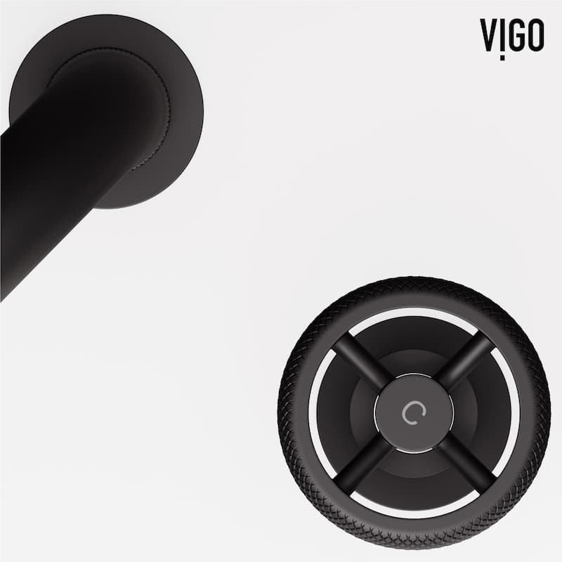 Vigo VG01306 Wythe 1.2 GPM 8" H Double Handle Widespread Bathroom
